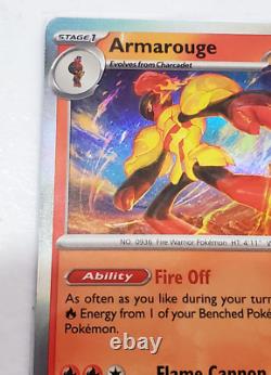 041/198 Armarouge Reverse Holo Rare Scarlet and Violet Pokemon TCG Error Card