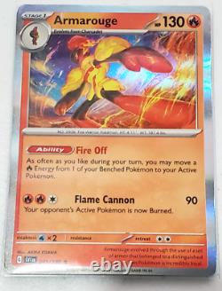 041/198 Armarouge Reverse Holo Rare Scarlet and Violet Pokemon TCG Error Card