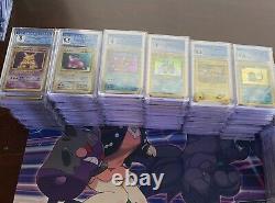 10 WOTC 1999+ HOLO Rare CGC Graded Vintage Pokemon Card Slab LOT! PSA BGS