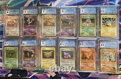 10 WOTC 1999+ HOLO Rare CGC Graded Vintage Pokemon Card Slab LOT! PSA BGS