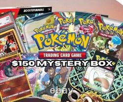 $150 pokemon mystery box 12x packs & 2x graded cards & 15 rare cards and vintage