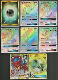(18) Card Secret Rare Pokemon Lot Rainbow Raichu/Gyarados/Judge Whistle +++