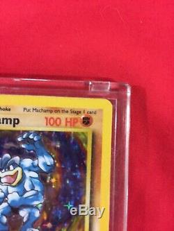 1995 1st Edition Rare Holo Foil Machamp Pokemon Card Mint Condition