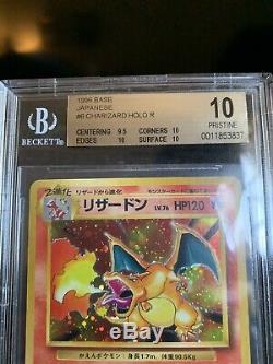 1996 Charizard Holo Base Set Japanese BGS 10 Pristine Pokemon Card HTF Rare Subs