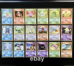 1996 Pokemon Base Set COMPLETE Non Holo Cards Lot RARE Japanese Edition NM+ MINT