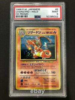 1998 P. M. Jap Charizard Holo PSA 9 Mint #6 CD Promo Card Japanese Rare Pokemon 6