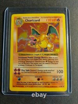 1999 Base Set Shadowless Holo Charizard Pokemon Card 4/102 Rare WoTC