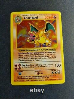 1999 Base Set Shadowless Holo Charizard Pokemon Card 4/102 Rare WoTC