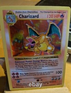 1999 Base Set Shadowless Holo Charizard Pokemon Card 4/102 Rare WoTC