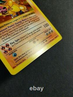 1999 Base Set Shadowless Holo Charizard Pokemon Card 4/102 Rare WoTC