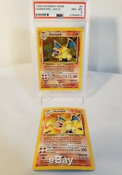 1999 Charizard Base 4/102 Rare Holo Foil Pokemon Card Lot Of 2 Psa