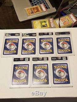 1999 Pokemon 1st Edition Shadowless Base Set Dratini LOT 7 PSA 10 Cards