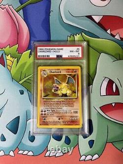 1999 Pokemon Base Set Charizard Unlimited Holo 4/102 Psa 8 Nm Mint Rare Card