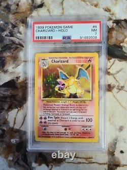 1999 Pokemon Card Base Set 4/102 Charizard Holo Rare PSA 7 NEAR MINT