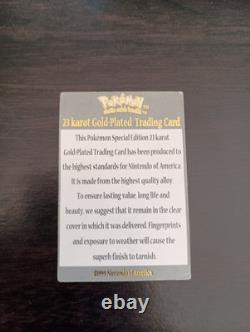 1999 Pokemon Special Edition 23 Karat Gold-Plated Trading Card #150 Mewtwo