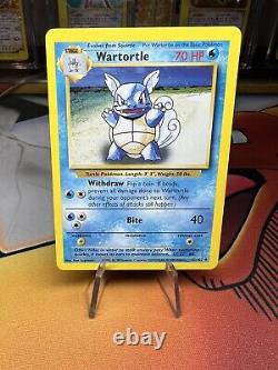 1999 Pokemon WARTORTLE EVOLUTION BOX ERROR Base Set Card 42/102 MISPRINT Rare LP