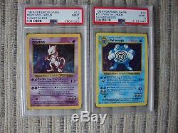 1999 Pokemon game Shadowless Mewtwo holo Holographic card # 10 psa 9 mint