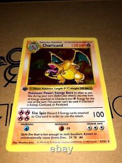 1st Edition Base Set Shadowless Charizard / Pokemon Card / 4/102 / WoTC NM