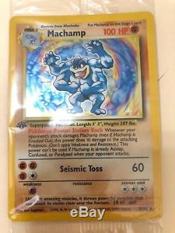 1st Edition Holographic Machamp Pokémon Card 8/102