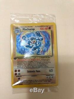 1st Edition Holographic Machamp Pokémon Card 8/102