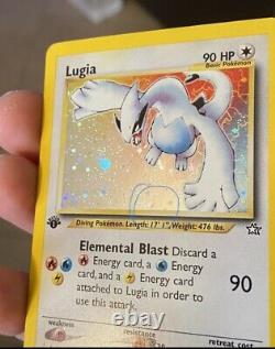 1st Edition Neo Genesis Lugia 9/111 Holo Pokemon Card RARE In Good Condition
