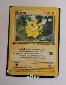 1st Edition Pikachu VERY RARE CARD ARE NEAR MINT- MINT NEVER USED