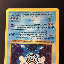 1st Edition Poliwrath 13/102 Base Set (Shadowless) Holo Rare Pokemon Card 1999