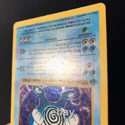 1st Edition Poliwrath 13/102 Base Set (Shadowless) Holo Rare Pokemon Card 1999