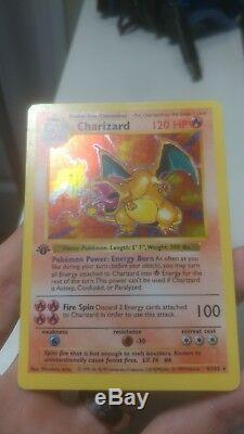 1st Edition Shadowless Charizard #4/102 Rare Holographic 1999 Pokemon Card