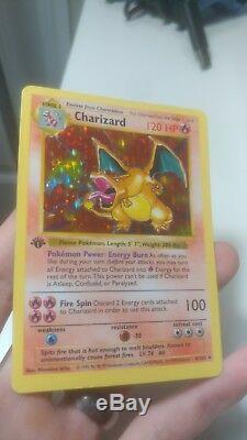 1st Edition Shadowless Charizard #4/102 Rare Holographic 1999 Pokemon Card