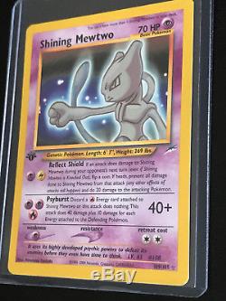 1st Edition Shining Mewtwo Secret Rare Pokémon Card 109/105