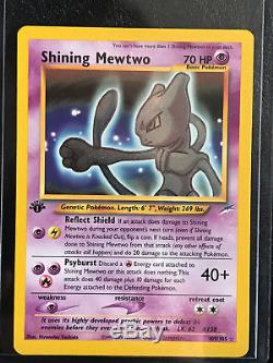 1st Edition Shining Mewtwo Secret Rare Pokémon Card 109/105