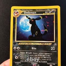 1st Edition Umbreon 13/75 Neo Discovery Holo Rare Pokemon Card