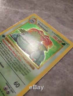 1st Edition Venusaur Pokemon Card Base Set Rare Holofoil Bulbasaur Stage III