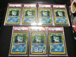 1x PSA 7 NM Blastoise Holo Rare Foil WOTC Base Set 2/102 Graded TCG Pokemon Card