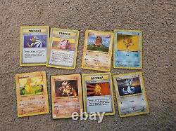 2.1k Damaged/HP VINTAGE Pokemon Card Lot with Holos, 1st Editions, Rares, and More