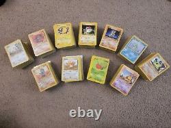 2.1k Damaged/HP VINTAGE Pokemon Card Lot with Holos, 1st Editions, Rares, and More