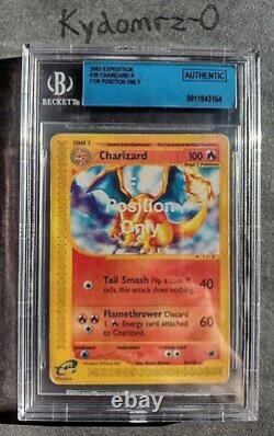 2002 Pokemon Expedition Charizard For Position Only Test Card (Error) Beckett