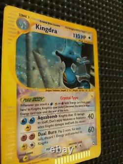 2002 SECRET RARE Aquapolis Kingdra 148/147 Holo Pokemon Card MP Vintage TCG