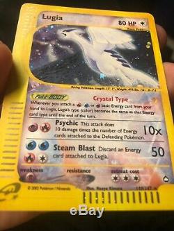 2003 Aquapolis Crystal Lugia Secret Rare Nm/Mt 149/147 Holo Pokemon Card