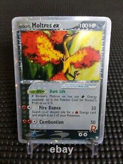 2004 Moltres ex 100/109 EX Team Rocket Returns Holo Rare Vintage Pokemon Card