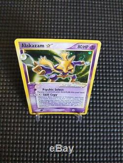 2006 Gold Star Alakazam Holo Pokemon Card Ex Crystal Guardians 99/100 Rare MP