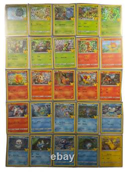 2021 McDonald's Pokemon 25th Anniversary Cards Complete Holo Set of 25 RARE