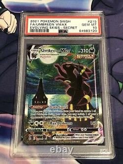 2021 Pokemon Umbreon Vmax Alternate Alt Art Evolving Skies 215/203 PSA 10 GEM MT