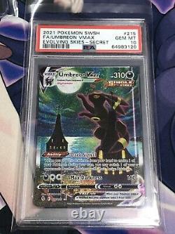 2021 Pokemon Umbreon Vmax Alternate Alt Art Evolving Skies 215/203 PSA 10 GEM MT