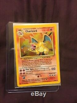 3x NM Base Set 1x Legendary Collection Charizard Pokémon Card Holo