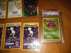 43 Graded Base Set Pokemon Cards 9 & 10 PSA & GMA Most are 1st edition 9 & 10