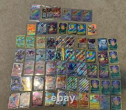60 pokemon rare pokemon card lot + 3 sealed cards + 1 psa 10 pokemon card
