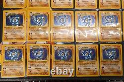 60x HP(1st edition) Pokemon MACHAMP Card BASE Set 8/102 Holo Rare Deck HeavyPlay