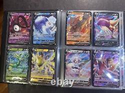 80 Pokemon card collection lot binder Vmax, V Full Art Ultra Rare Cards MINT